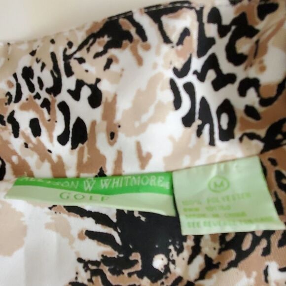 ALLISON WHITMORE brown multi full zip golf jacket - Picture 3 of 5